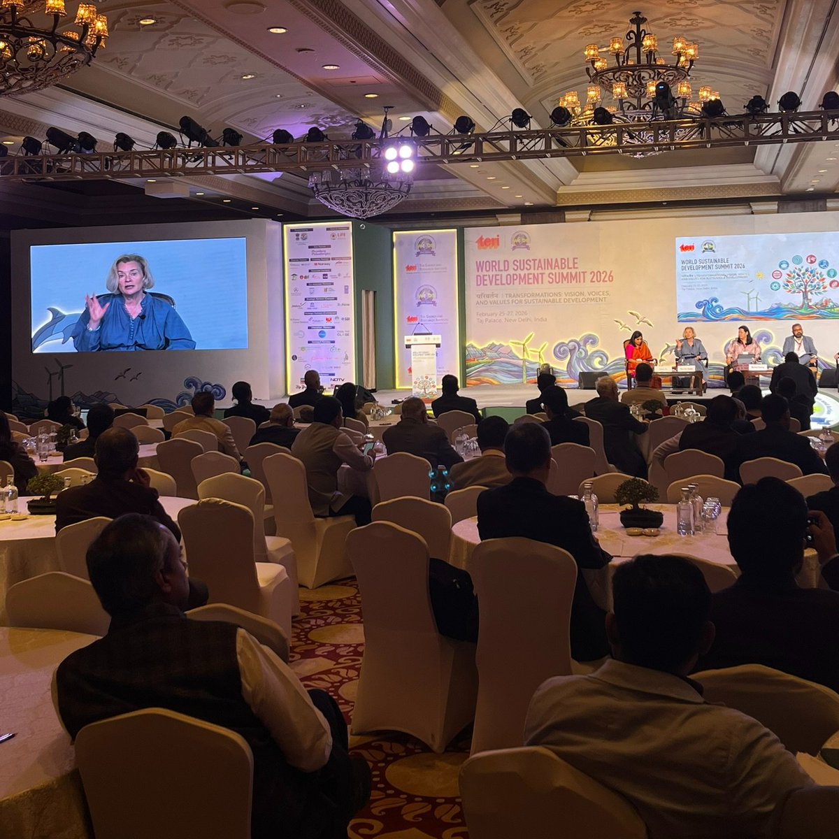 norwayinindia's tweet photo. On Day 2, 🇳🇴Ambassador May-Elin Stener @NorwayAmbIndia joined the plenary “Transformations through and for Nature,” highlighting how #naturebased solutions strengthen #climate resilience and restore ecosystems. Together, we can scale solutions for a more sustainable future. (2/2) https://t.co/g7Ona7xy0N