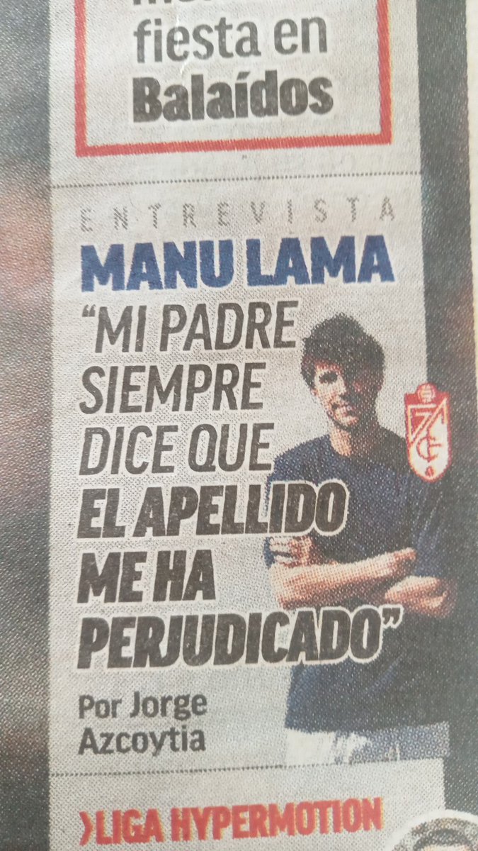 Mira si te ha perjudicado que tienes una entrevista en el Marca siendo central de Segunda División. Lo que hay que leer.

Tu padre es un cuñao de manual y además un perdonavidas en el periodismo y no lo digo yo.