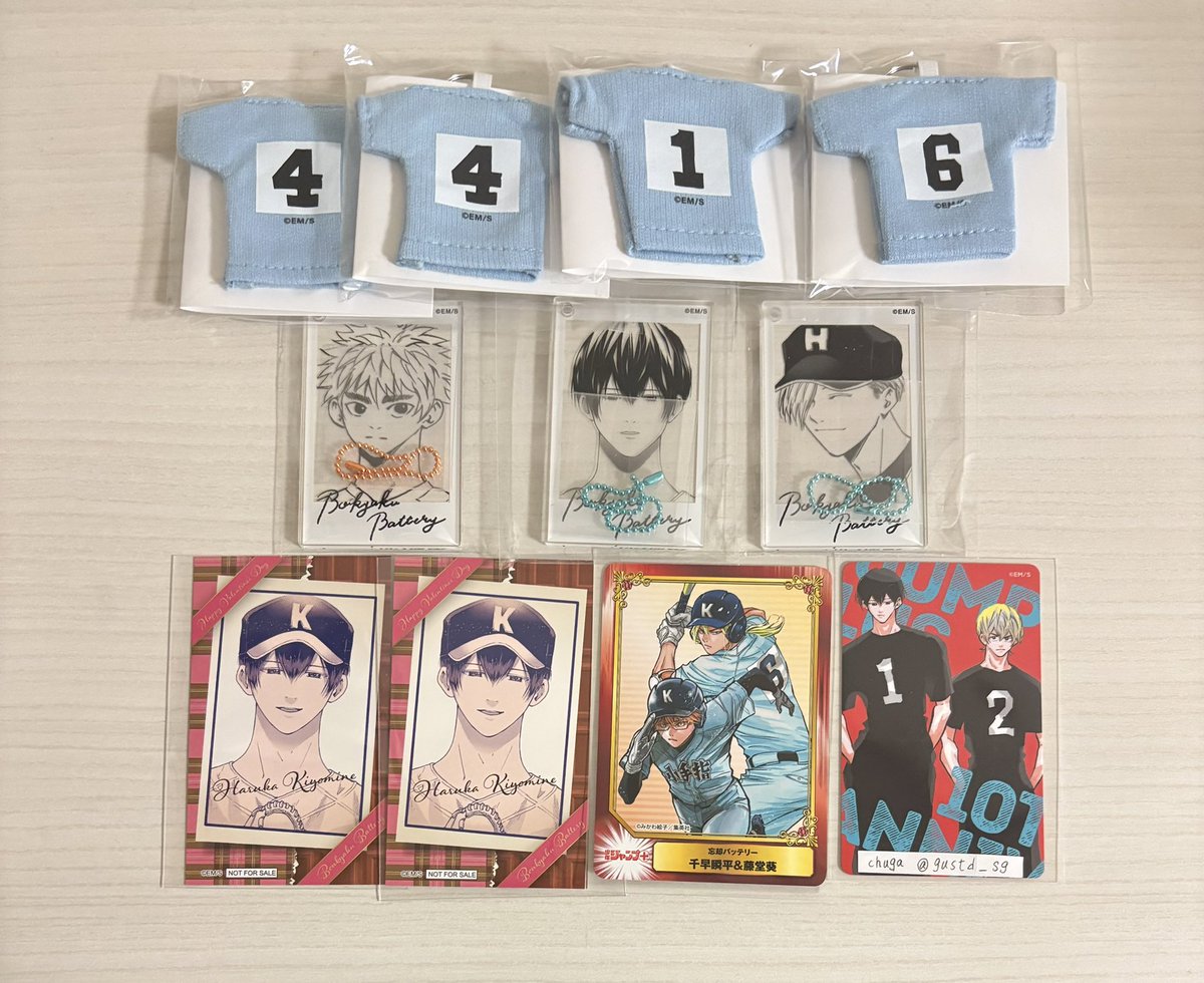 忘却バッテリー ジャンプショップ アクリルキャラコレクション フォト