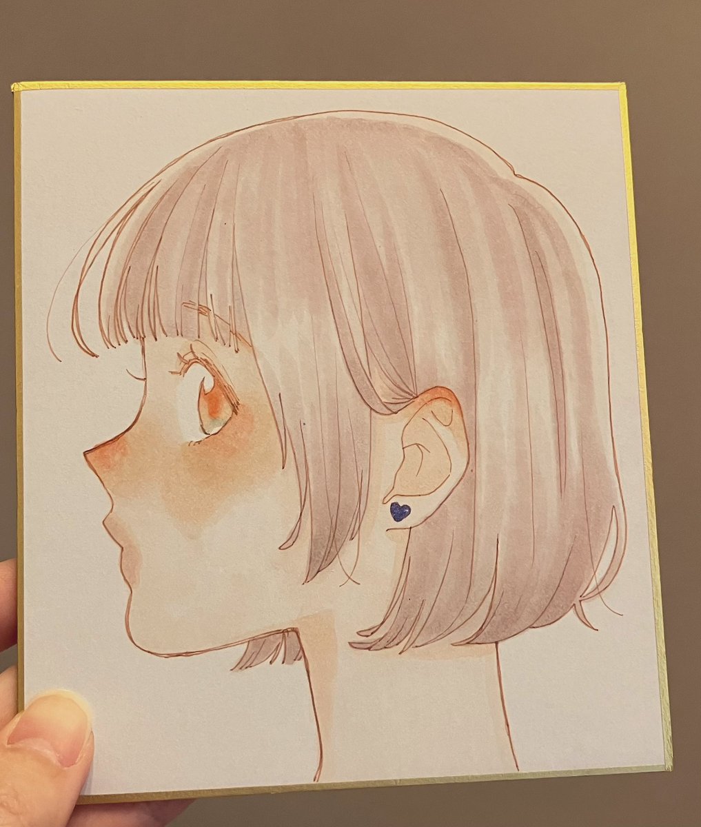 名古屋コミティア用の原画2枚目です！ 横顔描くの好きです……☺️🫶