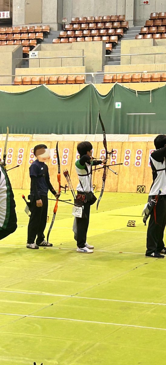 634Archery's tweet photo. 【2/27 インカレインドア】
長崎県で行われた全日本学生室内アーチェリー個人選手権大会予選に4年生の中澤優太が出場しました。

スコアは以下の通りです。
18m-1: 253点　18m-2: 247点

惜しくも本戦への出場はかないませんでしたが、学生としての最後を飾ることのできた試合になりました。 https://t.co/1H5H0vm4Ec