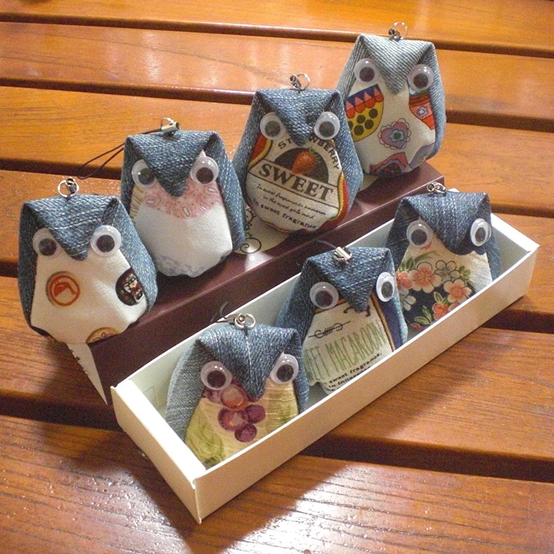 かわいいフクロウを見たのでちょこちょこっと作ってみました。 目玉