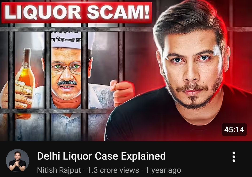 Nitish Rajput made a 45-minute video on the Delhi Liquor case, but  please believe Sarrr   he is a natural YouTuber and not a BJP agent.
