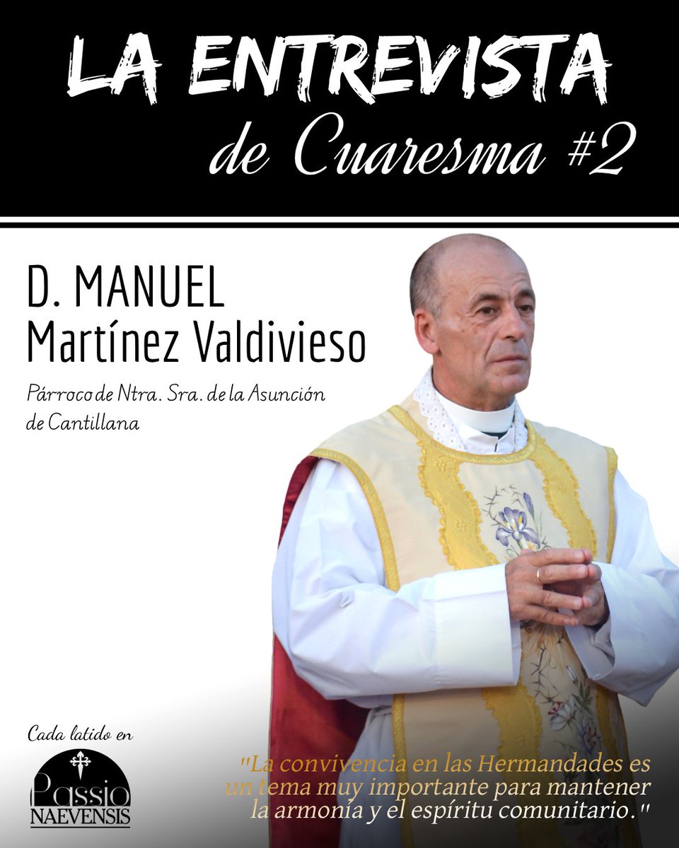 LA ENTREVISTA DE CUARESMA #2: MANUEL MARTÍNEZ VALDIVIESO.

#PN2026 #PassioNaevensis #Cantillana 

'Cada latido en Passio Naevensis':
passionaevensis.blogspot.com/2026/02/la-ent…