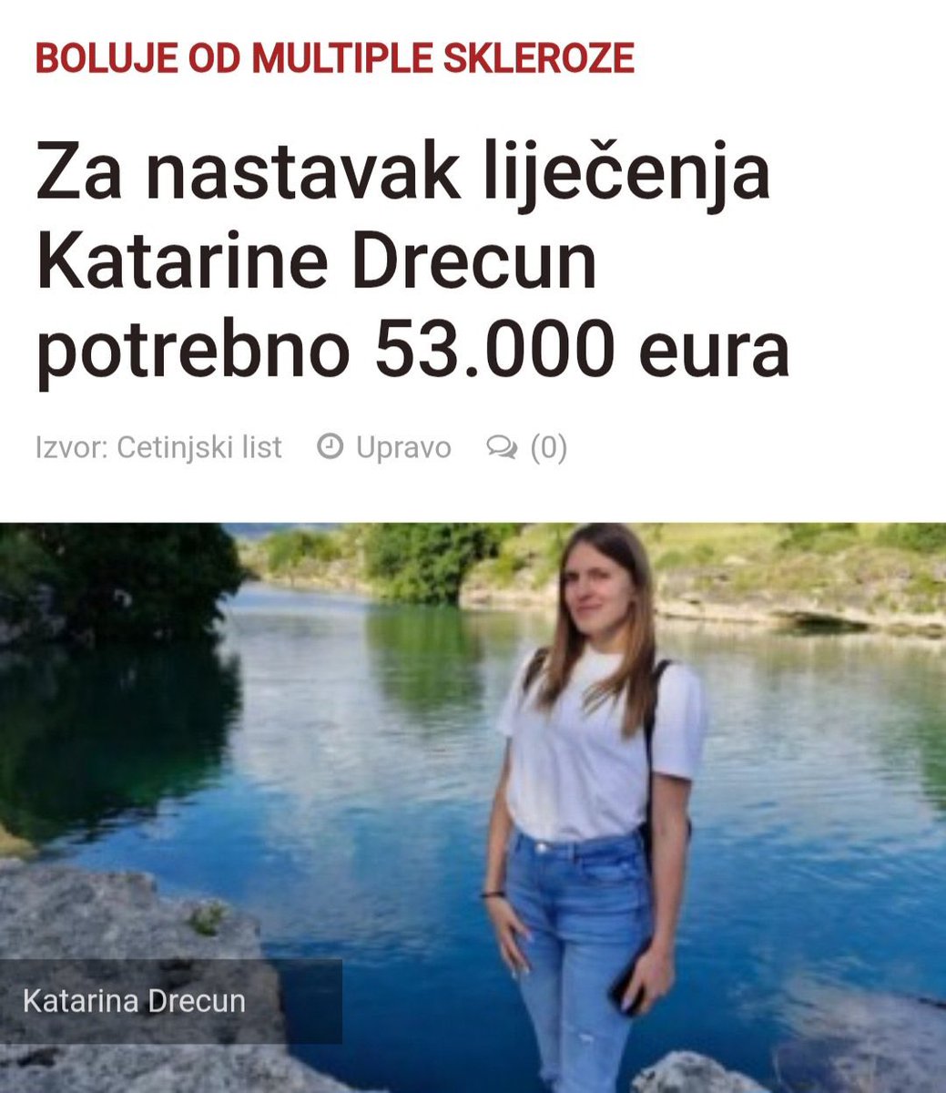 Ajmo ljudi kolko ko može,da pomognemo i spasimo jedan mladi život! ❤️🇲🇪💚