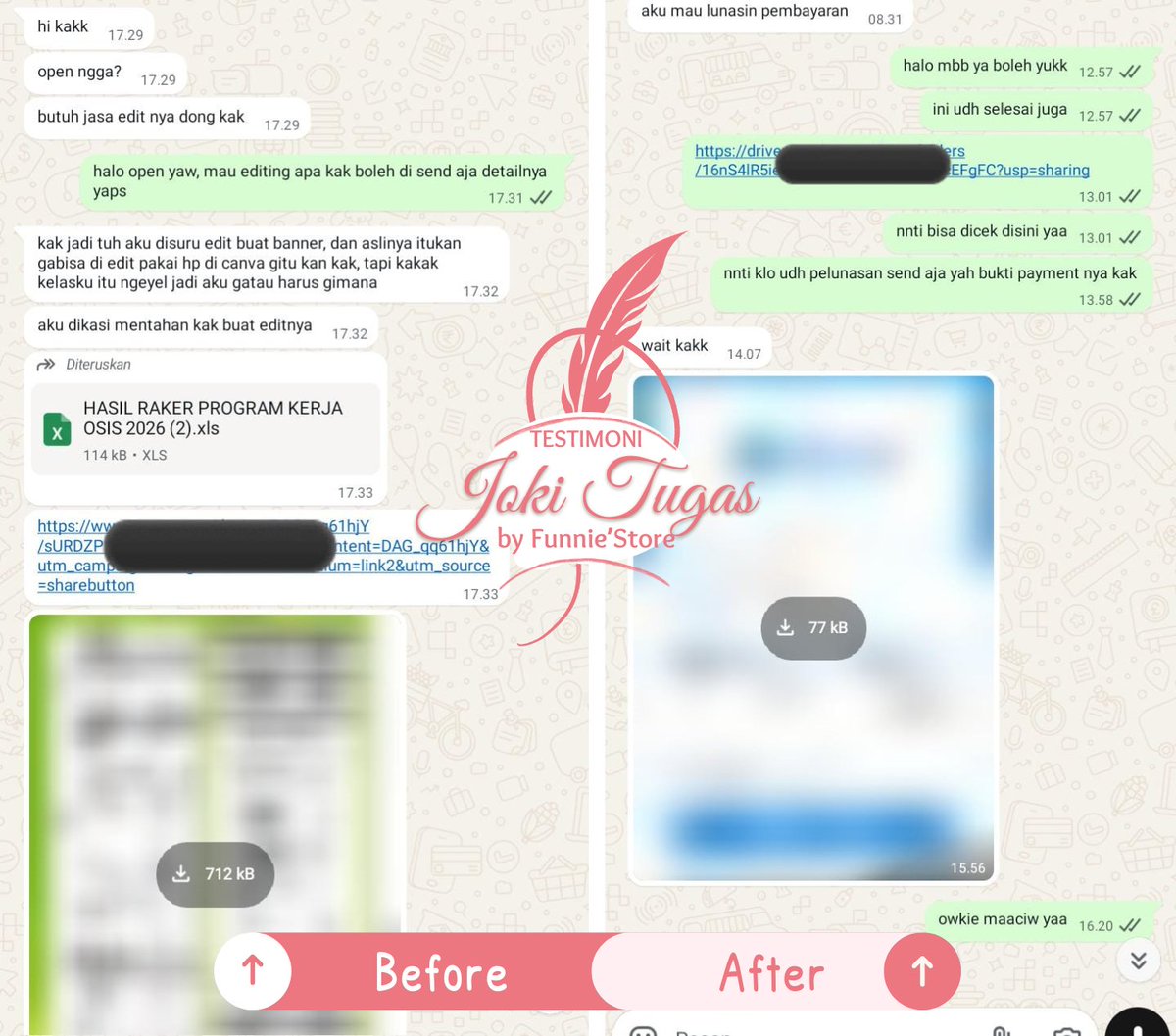 funniestoree's tweet photo. Repeat orderrrr🩷 joki desain banner! 
salah satu langganan aku niiii
tinggal kirim bahan aja selanjutnya aku yg handle sampai fix😗
#zonauangᅠᅠᅠ
#zonajajanᅠ https://t.co/oJHmL7CnoU