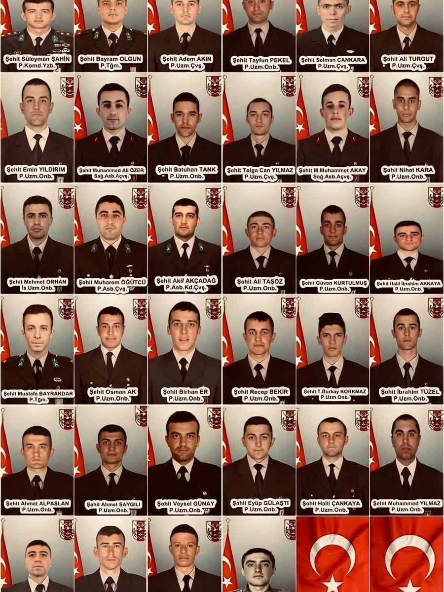 "34 Yiğit, 34 Evlat, 34 Can, 34 Kahraman Türk Askeri...."

Tarih 27 Şubat 2020 Suriye'nin İdlib kentinde Rus destekli esad rejiminin hava saldırısı sonrası 34 Askerimiz Şehit oldu.

UNUTMADIK! 
#İdlibŞehitleri mizin Ruhları şâd olsun. 🇹🇷
#sehitgazisensaglık #idlipşehitleri