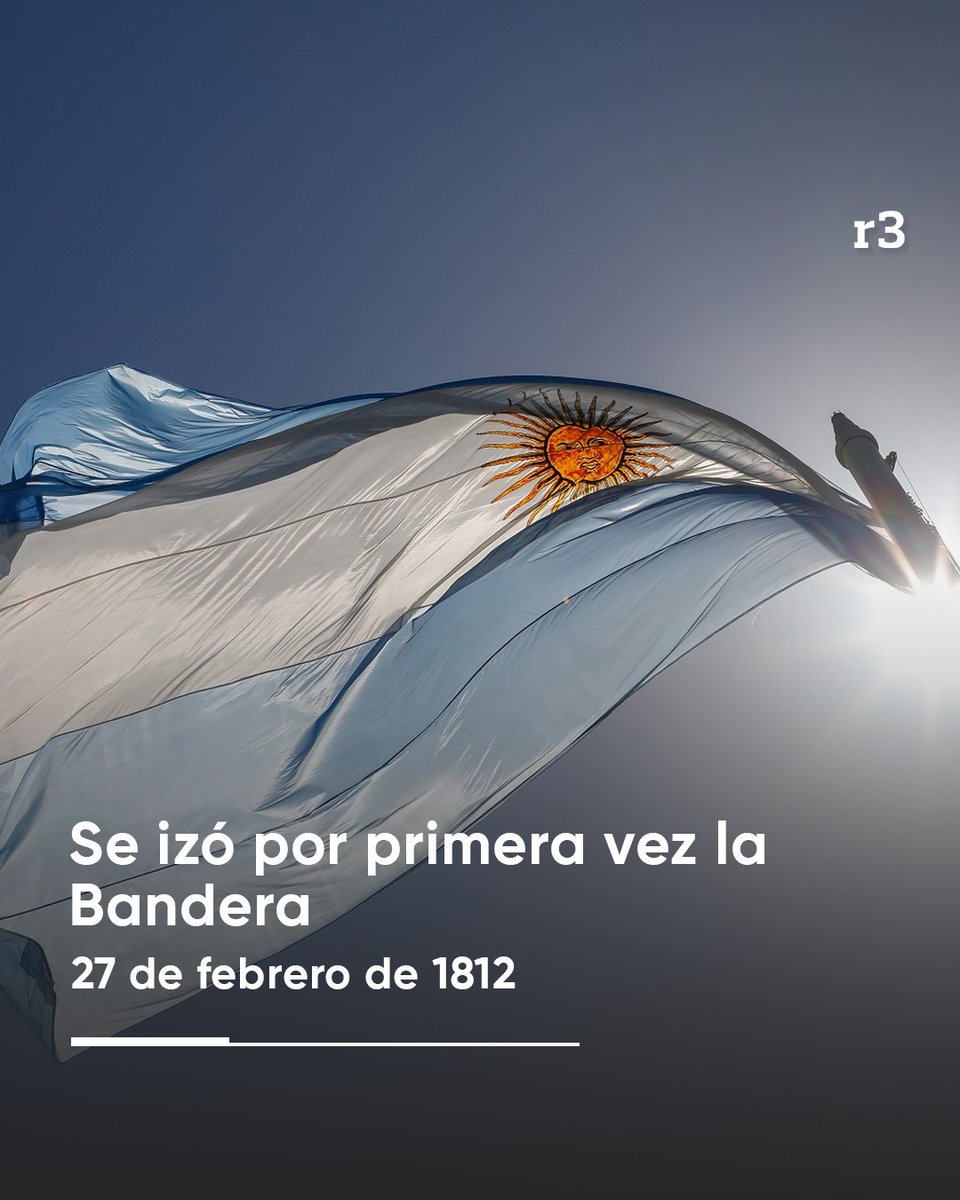 🇦🇷 LA PRIMERA VEZ QUE FLAMEÓ LA BANDERA

🕰️ El 27 de febrero de 1812, Manuel Belgrano izó por primera vez la bandera a orillas del río Paraná, en la zona de Rosario.

Fue frente a las baterías “Libertad” e “Independencia”, y pidió a sus soldados jurarle lealtad.