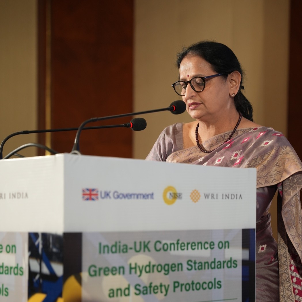 PrinSciAdvOff's tweet photo. Dr (Mrs.) Parvinder Maini, Scientific Secretary, Office of Principal Scientific Adviser to Government of India delivered a keynote address at India-UK conference on Green Hydrogen Standards and Safety Protocols, held on 27 February 2026 in New Delhi. She was joined by Mr Abhay Bakre, Mission Director, National Green Hydrogen Mission (NGHM), @mnreindia ; @AnjanKu02751211 , Secretary, Petroleum and Natural Gas Regulatory Board; @alvirihan24 , Director General, @Nise_Gurgaon ; Ms Laura Aylett, First Secretary (Climate and Energy) and Ms Jinoos Shariati, First Secretary (Trade) from @UKinIndia; and @PawanMulukutla , Program Executive Director, @WRIIndia. 

Dr. Maini in her keynote address highlighted the ambitious goals of NGHM, the National Hydrogen Safety established in September 2025 and the importance of having interoperable standards enabling safe operations and seamless global hydrogen trade. Regulatory standards and safety protocols are imperative to render deployment of green hydrogen credible, bankable and firmly anchored in credible safety systems. Through the office of the PSA, she pointed towards steps taken to deliberately position safety upstream of deployment. 

She remarked on the convergence of India’s scale and the UK’s technical depth that places the two nations in a distinctive position to co-create a globally trusted ecosystem for hydrogen production, storage, transport, and utilisation and the strong collaboration in the form of initiatives strengthened by India–UK Vision 2035 Climate Partnership. She emphasised on practical cooperation that can be pursued by India and the UK along three broad lines: co-development of reference safety frameworks through a joint roadmap; collaboration on shared testbeds, modelling tools, and certification pathways; and strengthening knowledge frameworks and human capital.