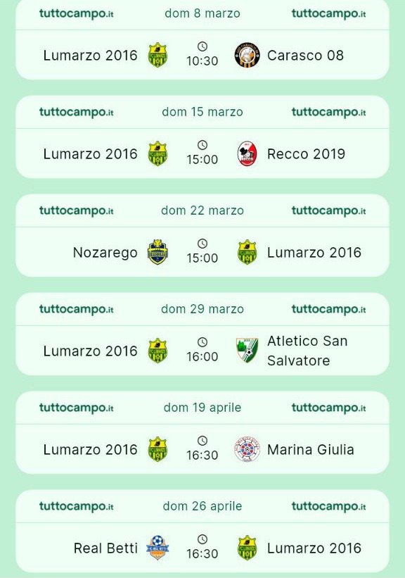 FCLumarzo2016's tweet photo. LA SITUA
Chiavari agrodolce, vittoria con l'Entella 1914 e sconfitta con la Riese. Domenica sfida attesissima con la Polisportiva Arenelle a Lavagna. Forza Lumarzo! https://t.co/8Yx46TGPnb