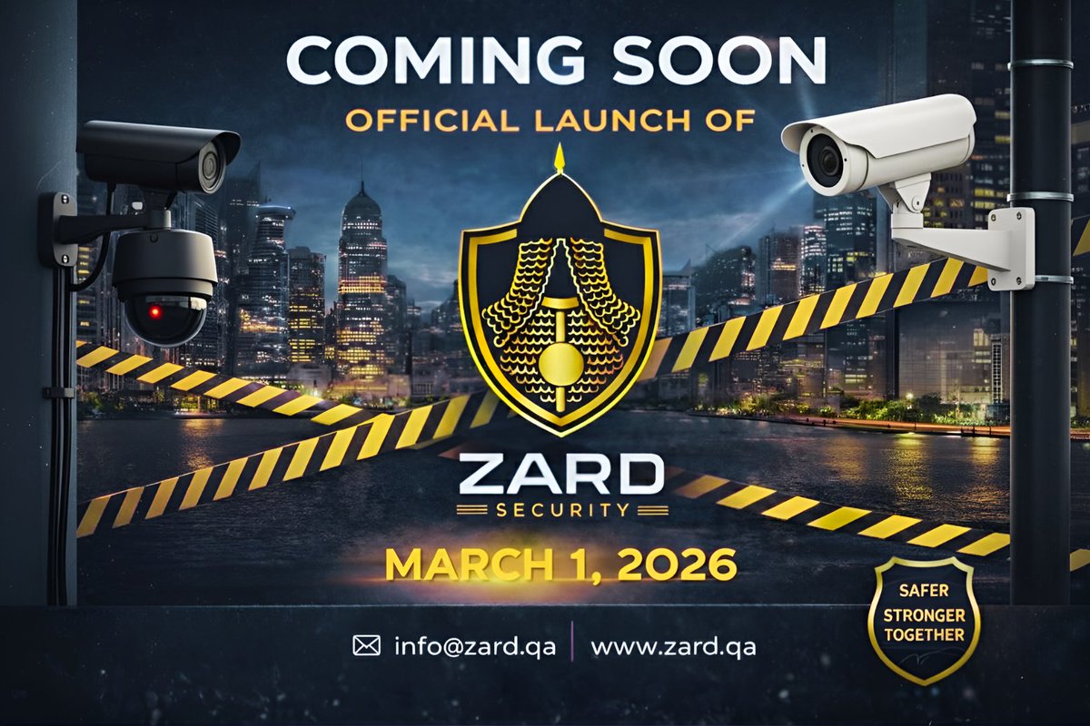 zard_security's tweet photo. The Shield Rises!
2 Days to a Safer Tomorrow
Safer And Stronger Together
Zard Security is coming in strong
#theshieldrises #zardsecurity #SaferTomorrow #qatarsecurity #doha #Security #safetyfirst #QatarBusiness #qatarlife https://t.co/lc1eZN51DT