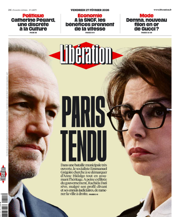 La couverture de Libération est claire : toute voix pour l'alternance qui n'irait pas vers Rachida Dati dès le premier tour est une voix pour prolonger les errances de la gauche qui dirige Paris depuis 25 ans.