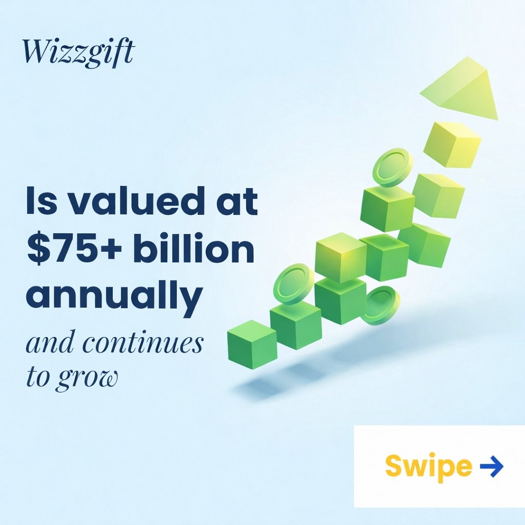wizzgift's tweet image. 🚀 The $75+ billion rewards industry continues to grow!

Tap into the power of gift cards with WizzGift.🎯

🎁 Get your gift cards now at : wizzgift.com

#GiftCards #Rewards #WizzGift #MarketGrowth