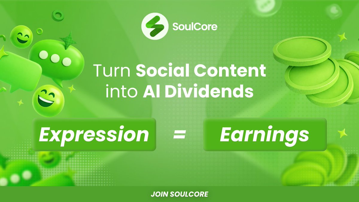 Your social content isn’t noise. It’s AI fuel. ⚡️

With #SoulCore, every tweet, thread, and project discussion you upload can be transformed into real AI-powered insights 

Don’t let your content sleep. Turn attention into assets.

Read more:
tulip-cicada-77a.notion.site/SoulCore-Your-…