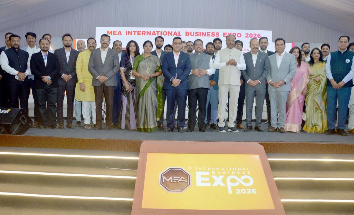 एमईए इंटरनॅशनल बिझनेस एक्स्पो २०२६ – मुख्य उद्घाटन समारंभ...

एमईए इंटरनॅशनल बिझनेस एक्स्पो २०२६ च्या मुख्य उद्घाटन समारंभास उपस्थित राहण्याचा सन्मान लाभला. कार्यक्रमाचे अध्यक्ष मा. ना. श्री. चंद्रशेखरजी बावनकुळे (महसूल मंत्री, महाराष्ट्र राज्य) यांच्या प्रमुख उपस्थितीत तसेच मा.