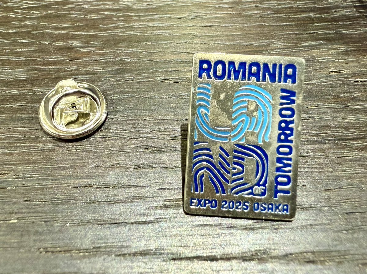 こちらはルーマニアのピンバッジ🇷🇴✨ なんとこの世に30個しか存在
