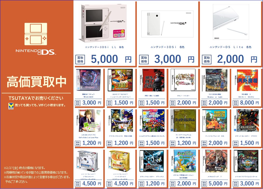 ゲーム買取情報】 レトロゲーム（3DS,DS,GBA） 本体、ゲームソフト
