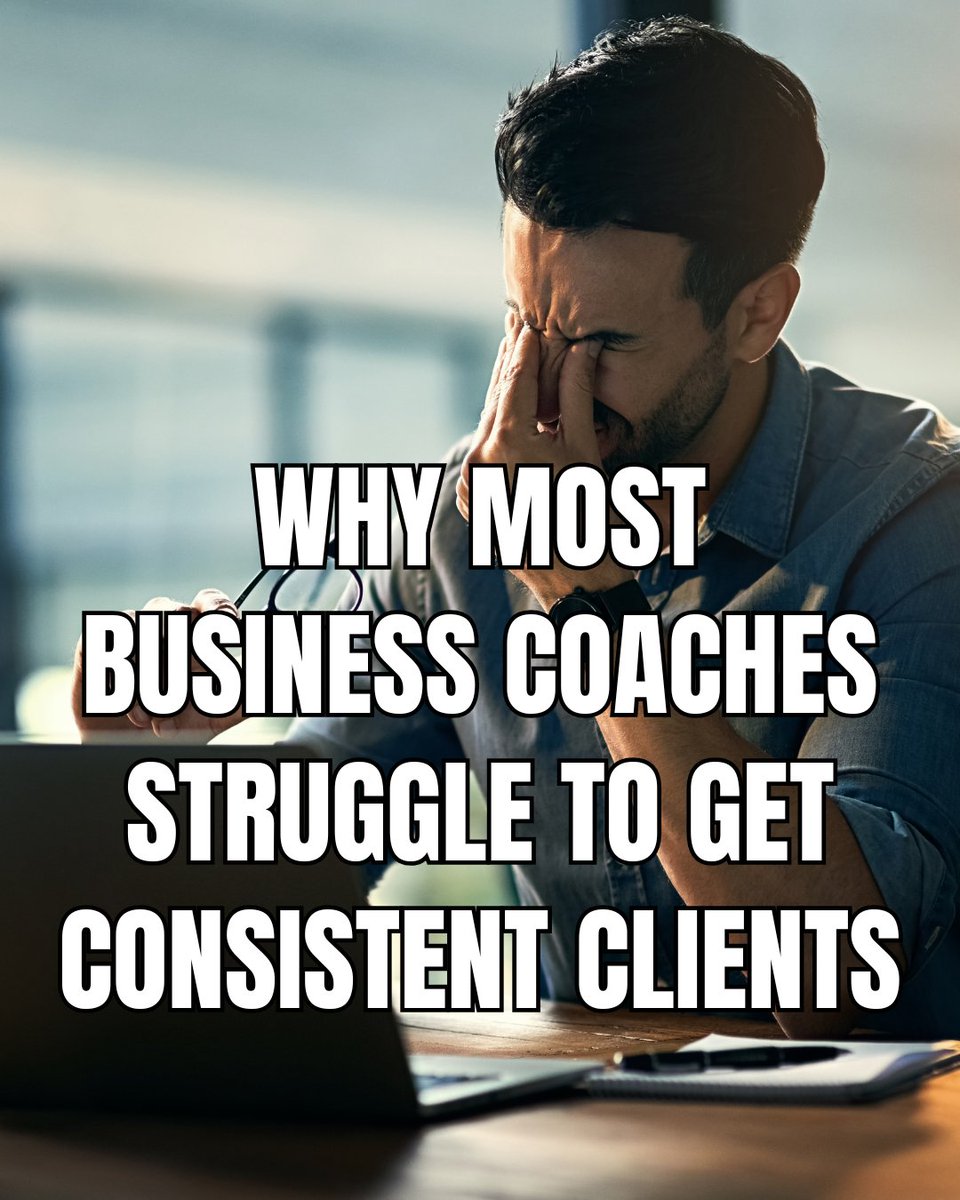Consistency doesn’t come from posting more.

It comes from building inbound visibility.

If you’re a business coach and want predictable leads, reply “CONSISTENT”.

#BusinessCoach #ExecutiveCoach #ClientAcquisition #InboundMarketing #SEOForCoaches
