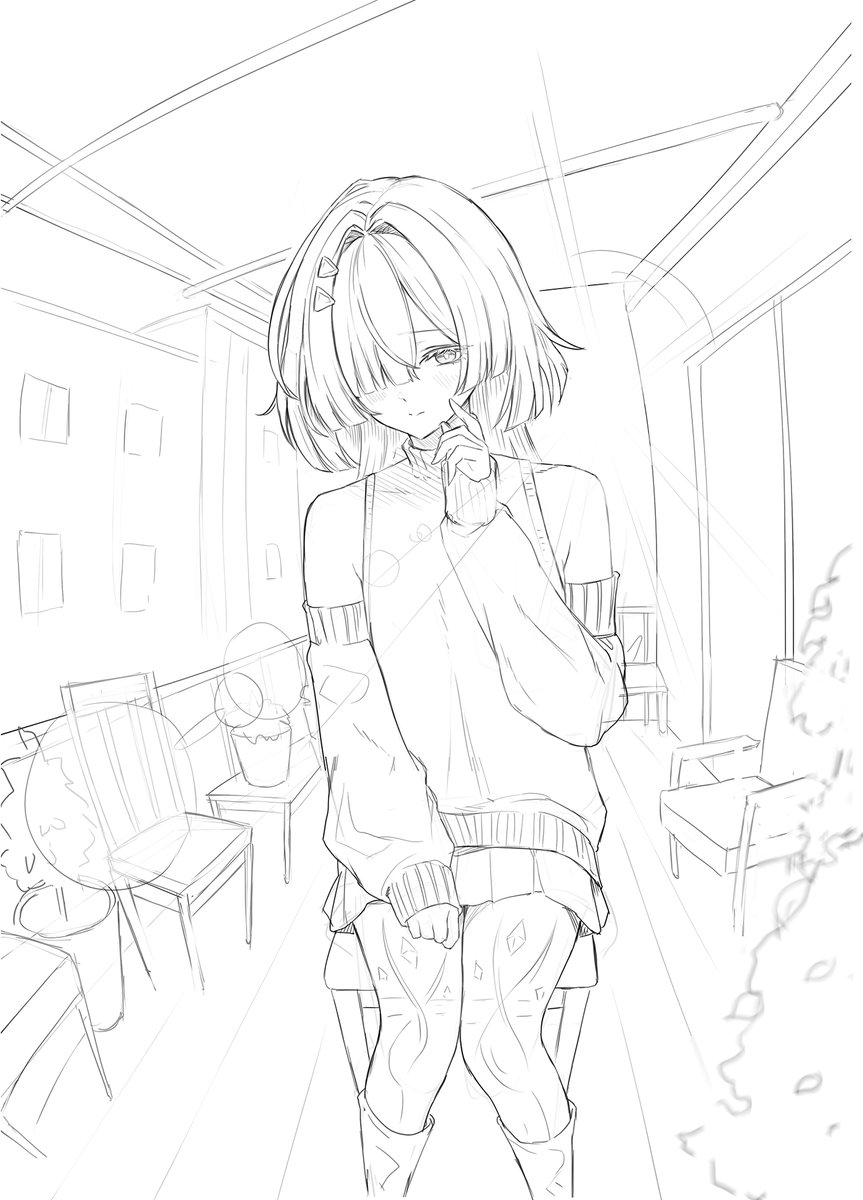 ddcc0123's tweet image. 055 
#Dailysketch #명조