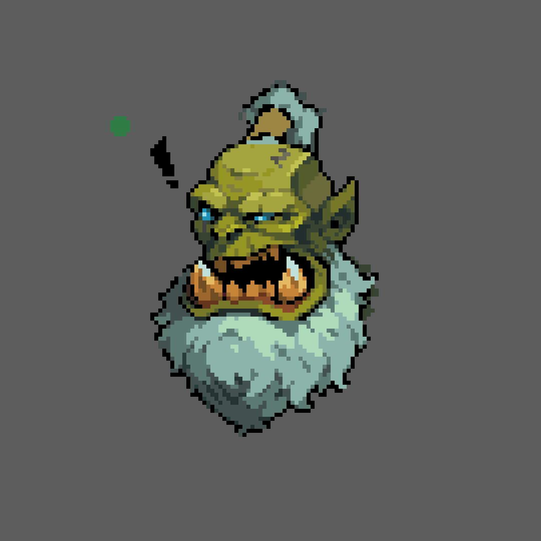 Orc portrait

#pixelart