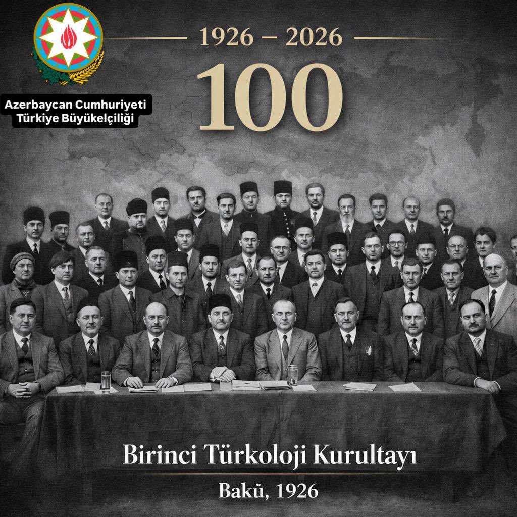 Bu yıl, Türk halklarının bilimsel, dil ve kültürel birlik idealini güçlendiren önemli tarihi hadiselerden biri olan 1. Türkoloji Kurultayı’nın 100. yıl dönümünü (26 Şubat-6 Mart 1926) idrak ediyoruz.

1926 yılında Bakü’de gerçekleştirilen bu Kurultay, ortak Türk kimliğinin, dil