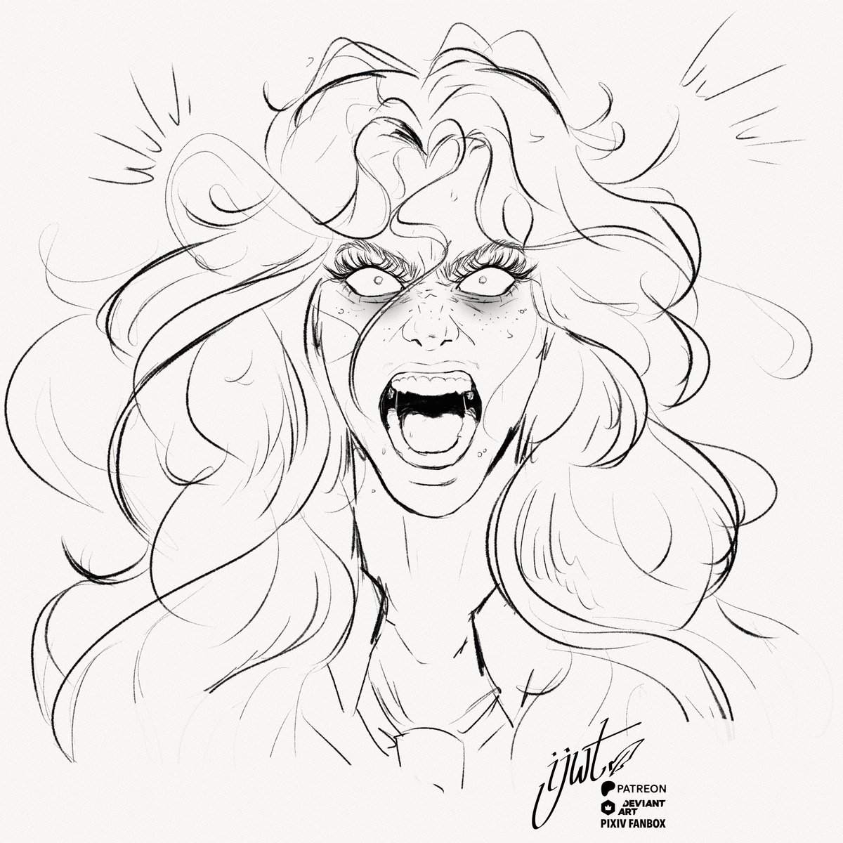 Making a series of sketches with Corp!Pet. She's your new boss and HR won't save you. 💼📝