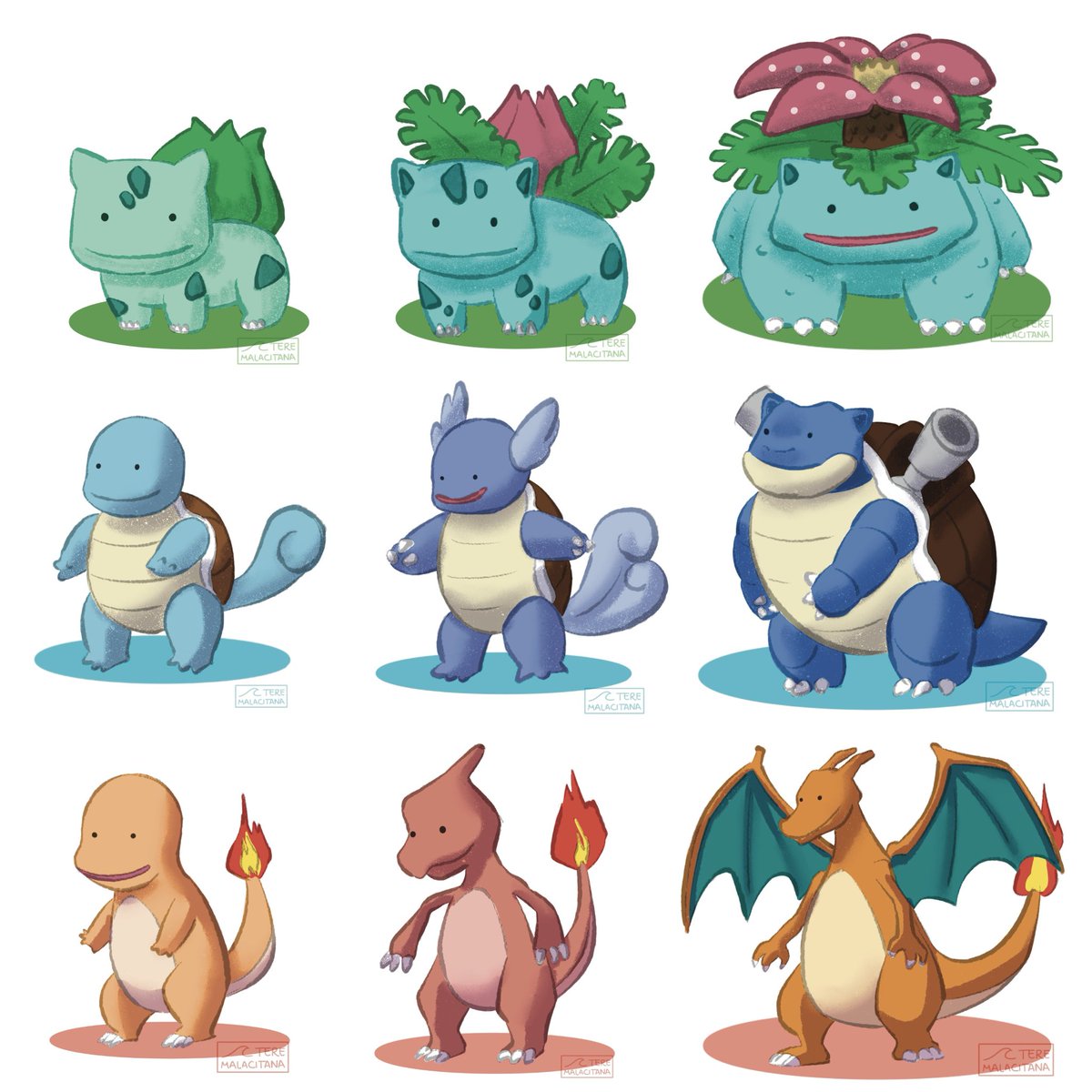 Kanto Starters but it’s just a Ditto with bad memory 💚💙❤️ #Pokemon30 #PokemonDay