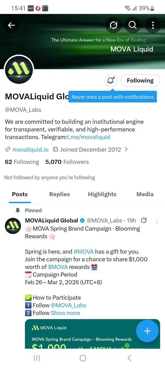 LFG 🔥‼️🚀
#MOVA

0x25997aeEd953bE71a9Be3b56D3A90250AfC73B19