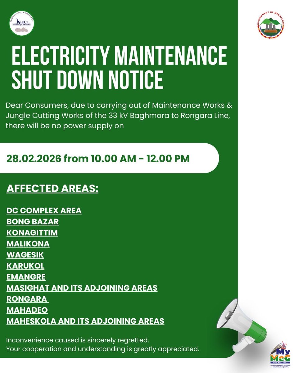 Meghalaya Energy Corporation Ltd. tweet media