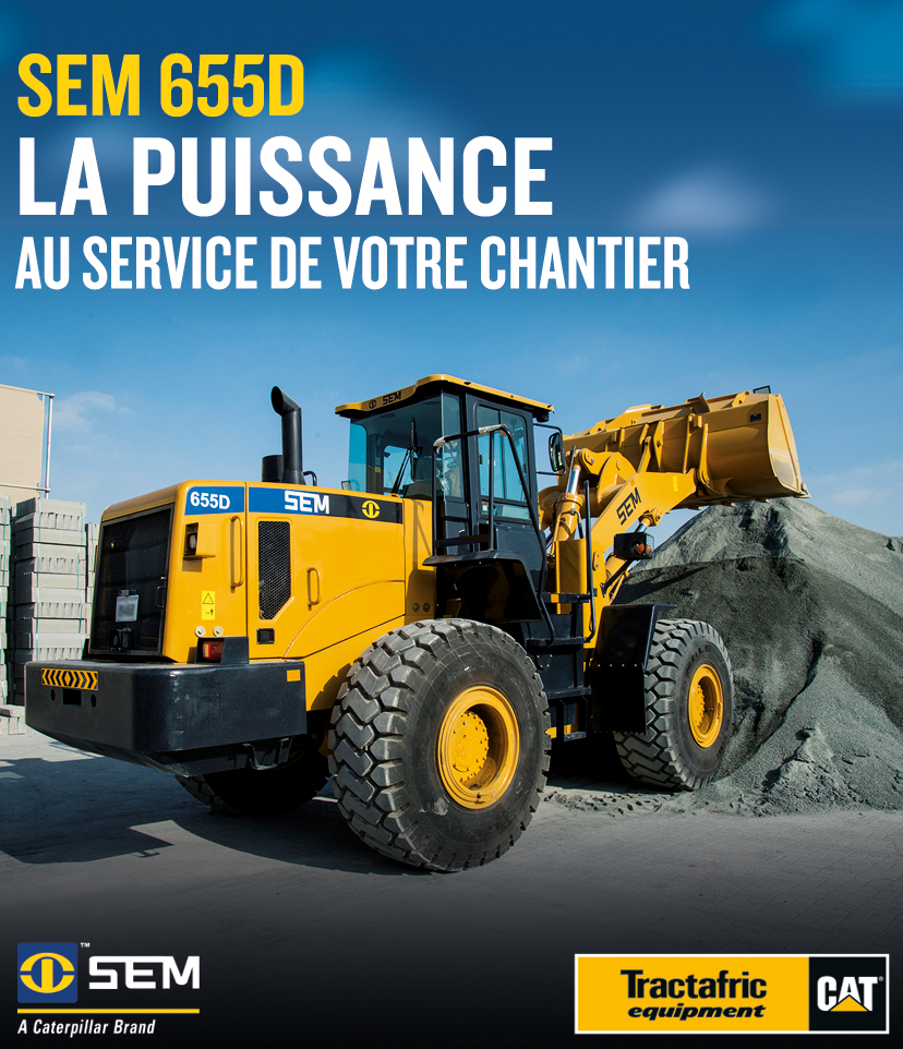 Tractafric_CMR's tweet photo. Votre chantier réclame une machine qui travaille plus et consomme moins ? 
Appréciée et adoptée par de nombreux opérateurs, la chargeuse SEM 655D est conçue pour performer et optimisée pour économiser. 
#Tractafricequipmentcameroun #CatSEM #wearetractafric #Cameroun #Afrique https://t.co/T0unSpiR8S