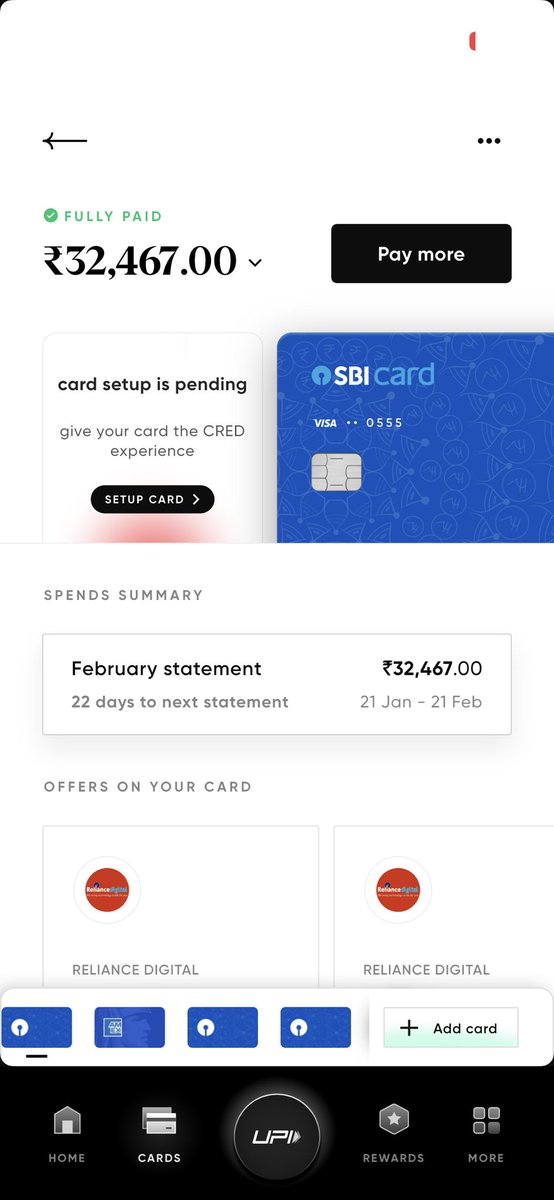 rahulgut's tweet photo. Hey @CRED_support, I mistakenly paid a bill for an @SBICard_Connect that isn't mine but appeared in my app list. Not sure how it got there!

I’ve attached the transaction screenshot below. Can you please help me investigate this and reverse the payment? 🙏
#CRED #CustomerSupport https://t.co/SLy1kS4XY2