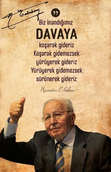 Necmettin Erbakan Hocamızı vefatının sene-i devriyesinde saygı, rahmet ve minnetle yâd ediyoruz.Mekanı Cennet olsun.#Erbakan