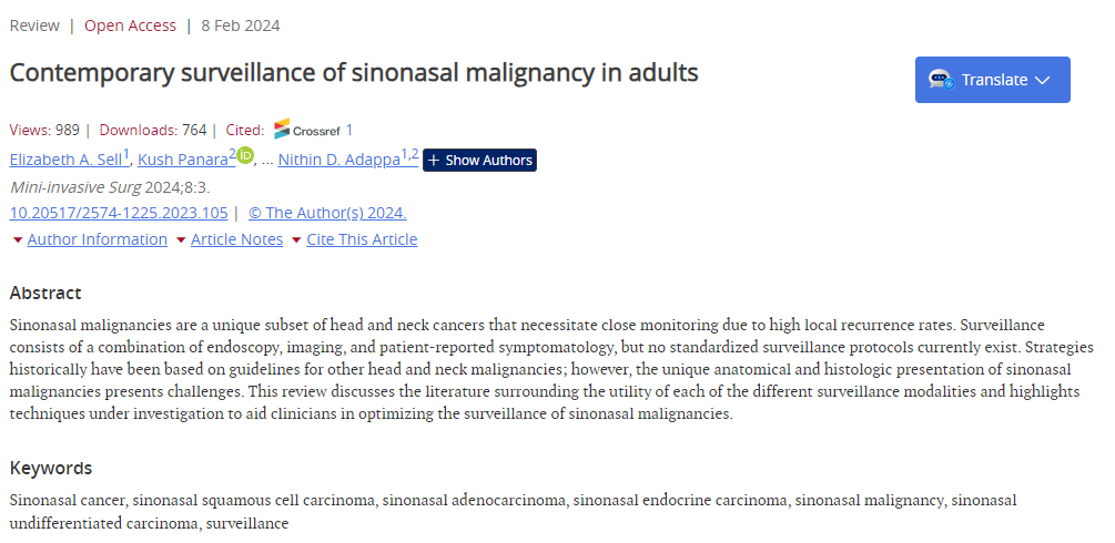 Mini-invasive Surgery tweet media