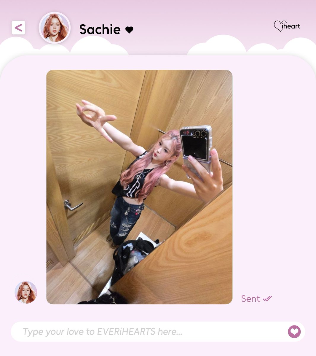 ️️
 ️️
        𝗟♡𝗩𝗘  ⌕  𝗡𝗢𝗧𝗜𝗙𝗜𝗖𝗔𝗧𝗜𝗢𝗡
           #iHEARTYOU_SACHIE

⌨  ————  ៸៸៸  ꒰ ¨̮͚ ꒱
🍒  :  Tebak apa yang baru? 👀
🍒  :  Clue = 🩷
 ️️
 ️️