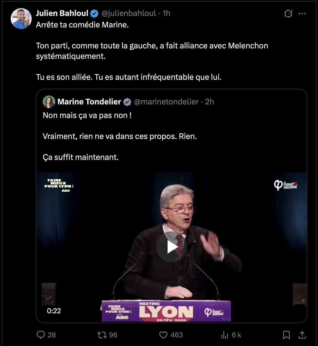 Illustration multiple du non-sens de l'inutilité politique de ce type de démarche, en plus d'être malhonnête. 

Il s'agit au mieux de servir de paillasson aux chiens de garde l'extrême-droitisation du débat public.
