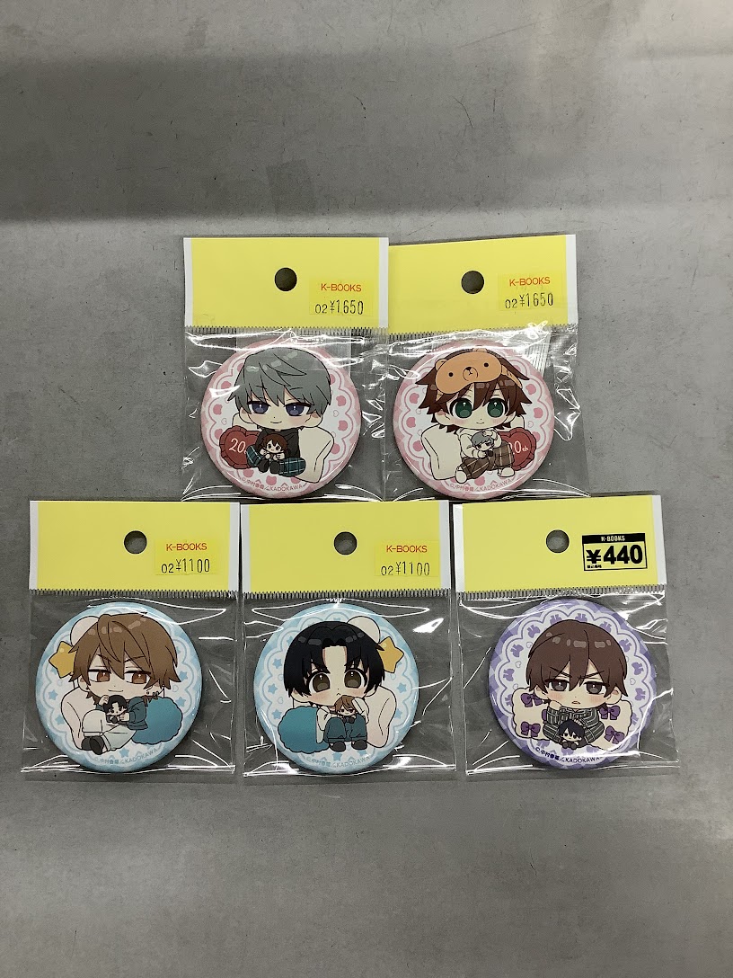 入荷情報】 中村春菊先生『純情ロマンチカ』『世界一初恋』缶バッジが