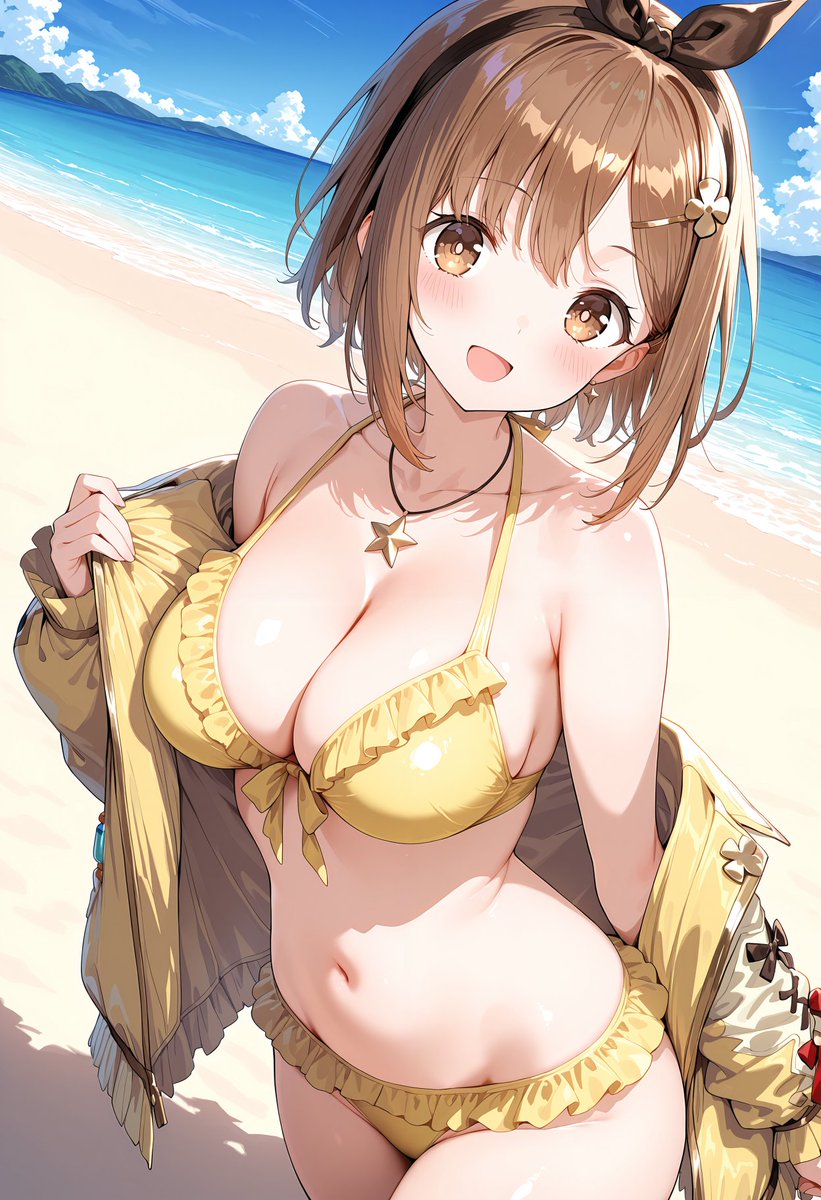 onionring_art's tweet photo. 海に一緒にお出かけ ライザリン・シュタウト 🥰 
#ライザのアトリエ                     

SFW anime-style illustration. No nudity. https://t.co/dyGETAaqEh