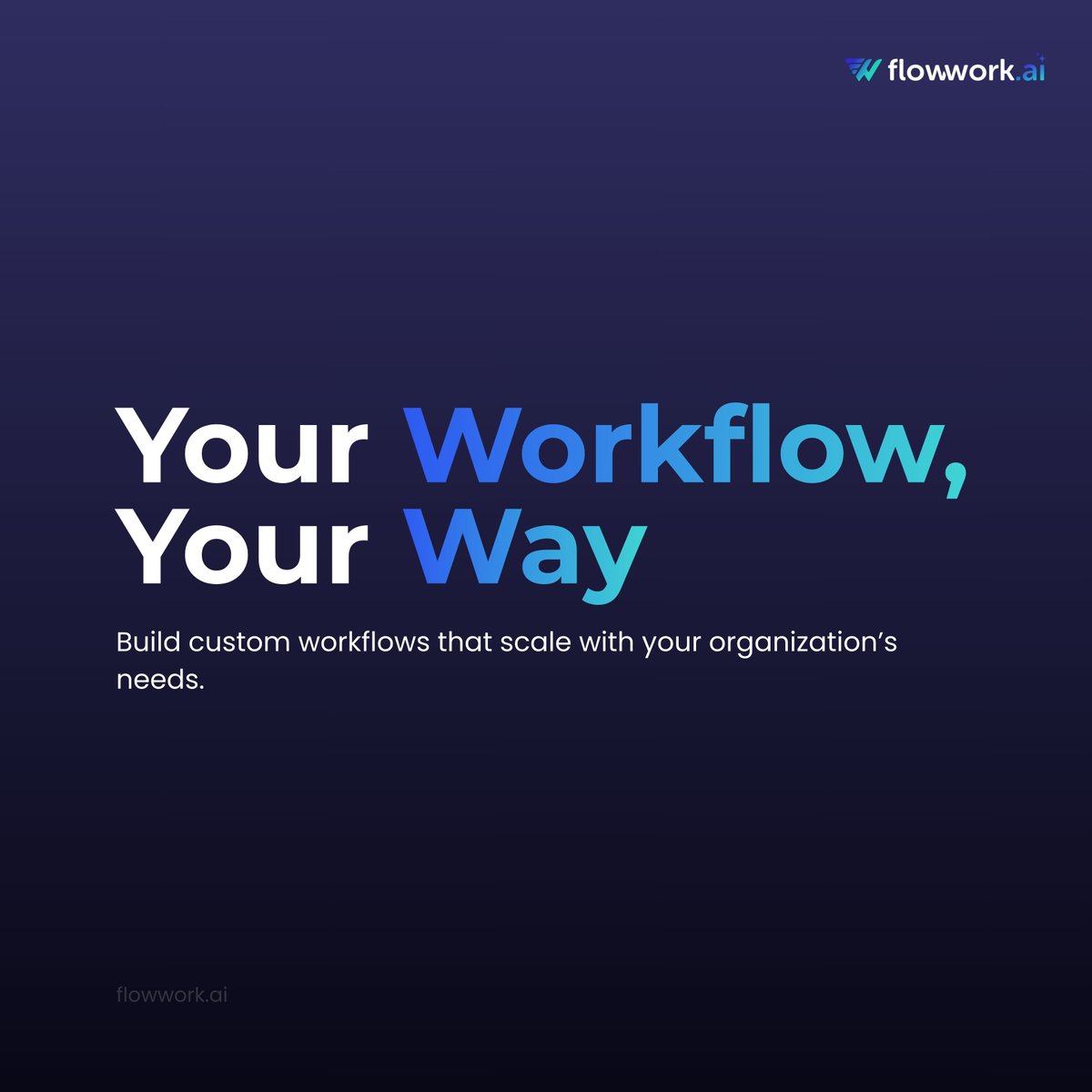 FlowworkAi's tweet image. Your process. Your rules.
Build workflows that scale with you. 🔄

#flowwork.ai #CustomWorkflows #ScalableSystems