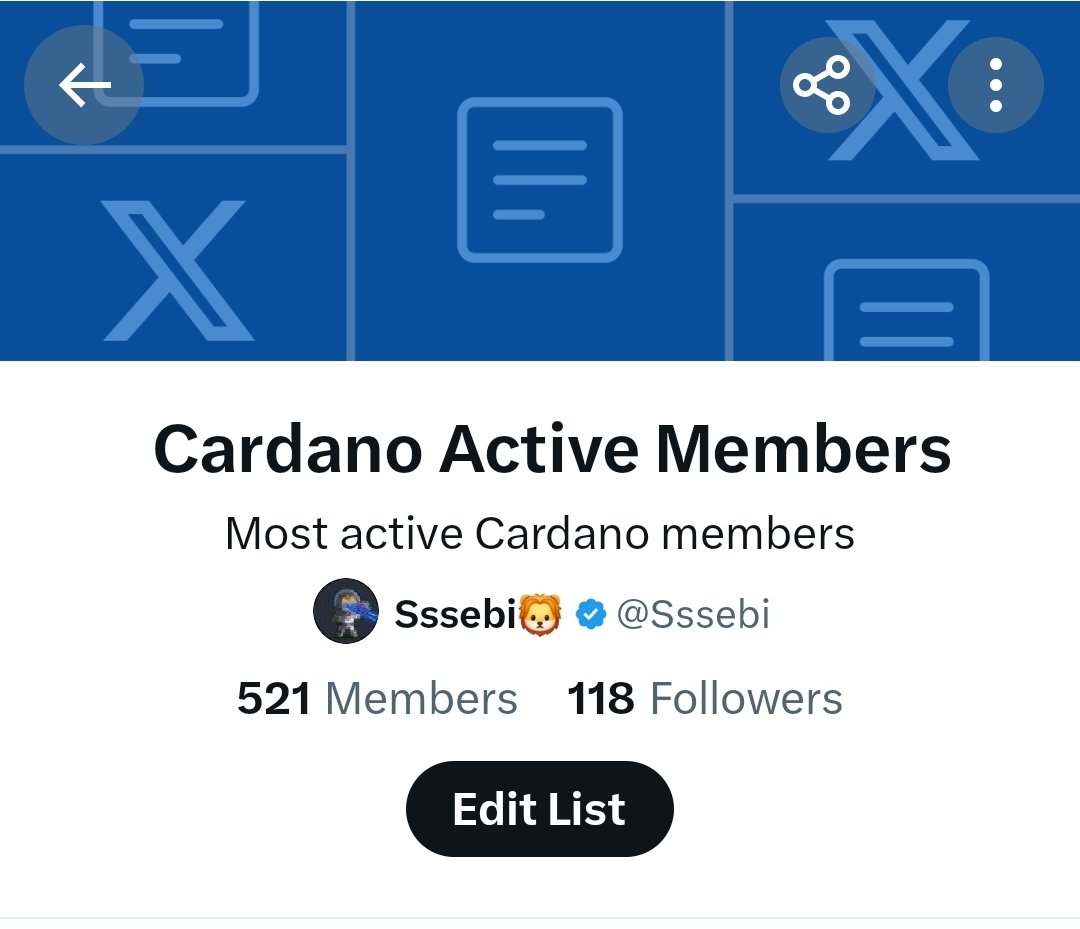 Over 500 people on the Cardano Active Members list.

Go follow them all🫡