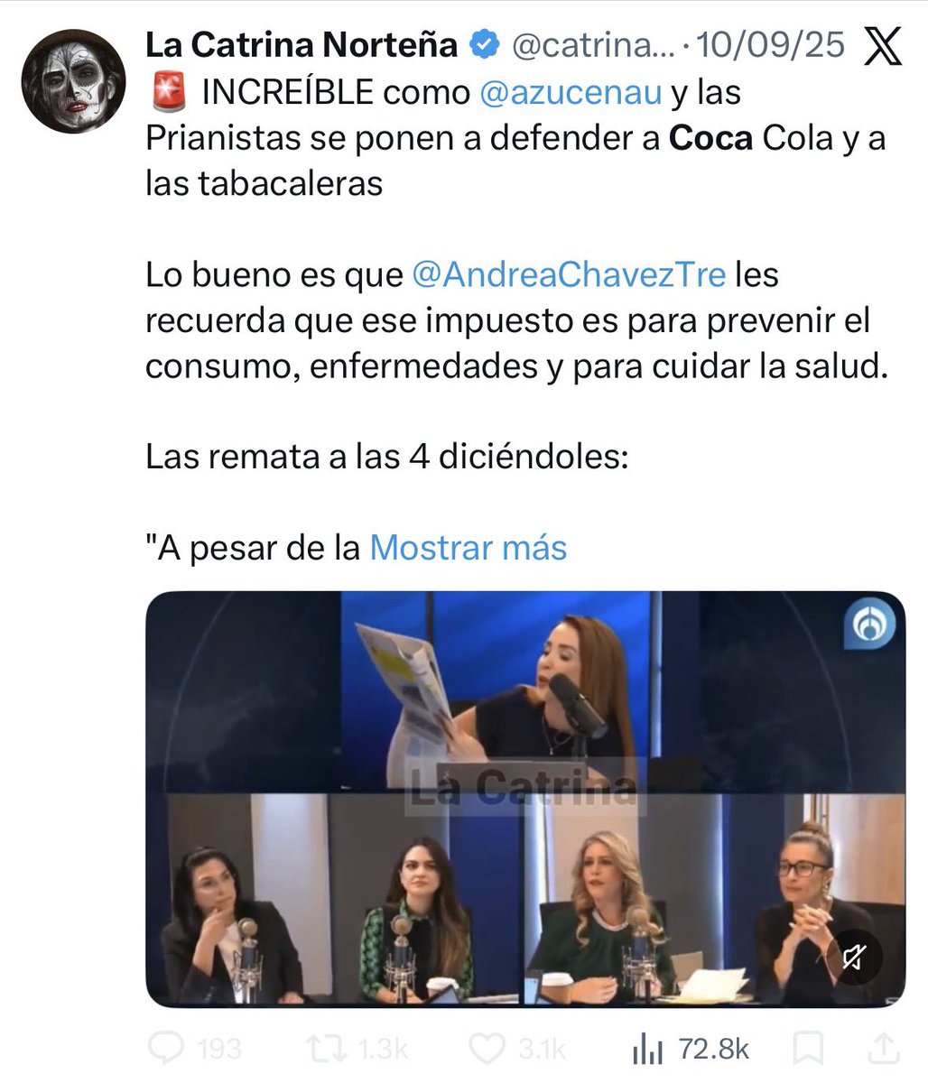 Y recuerden amiguitos: Las cuentas propagandísticas del régimen, de la granjita de Chuchín, no tienen convicciones, sólo sirven para engañar incautos. Señaladamente la <a href="/catrina_nortena/">La Catrina Norteña</a> 👇