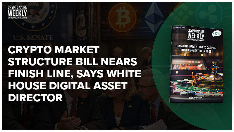 PlatinumCrypto's tweet image. Crypto Market Structure Bill Nears Finish Line, Says White House Digital Asset Director

Featured in this week's Cryptonaire Weekly Magazine Latest Edition 415: cutt.ly/PtWEChXA
@Crypto_Games @MayaPreferred_ @labgemtraders 
#CryptoMarket #DigitalAsset #SEC