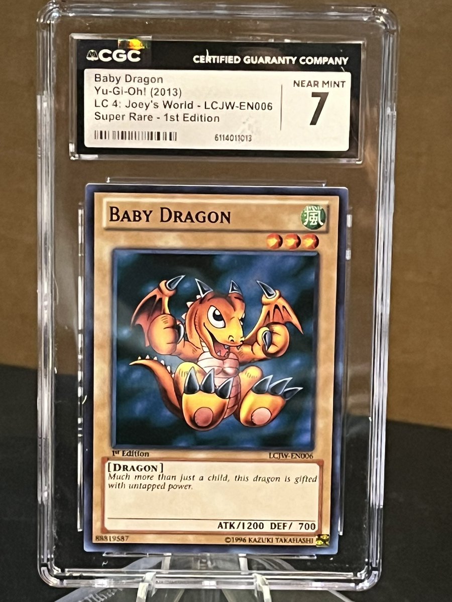 Check out 2013 Yu-Gi-Oh! Baby Dragon Super Rare LC4 1st First Edition #LCJW-EN006 CGC 7 ebay.us/m/hUiFVu #eBay via <a href="/eBay/">eBay</a>