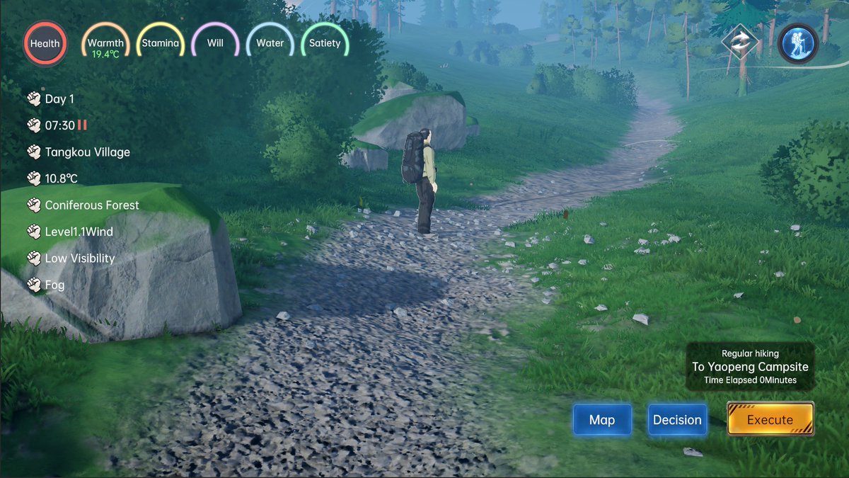 YinyuStudio's tweet photo. Embark on China's deadliest hiking trail! Blizzards, dense fog, hypothermia... Can you survive the unforgiving Qinling Mountains? The ultimate test begins now. The store page for Aotai Traverse: Survival Simulator is officially LIVE!#IndieGameDev #indiegame #gamedev #SurvivalGame https://t.co/UG3roQAG6i