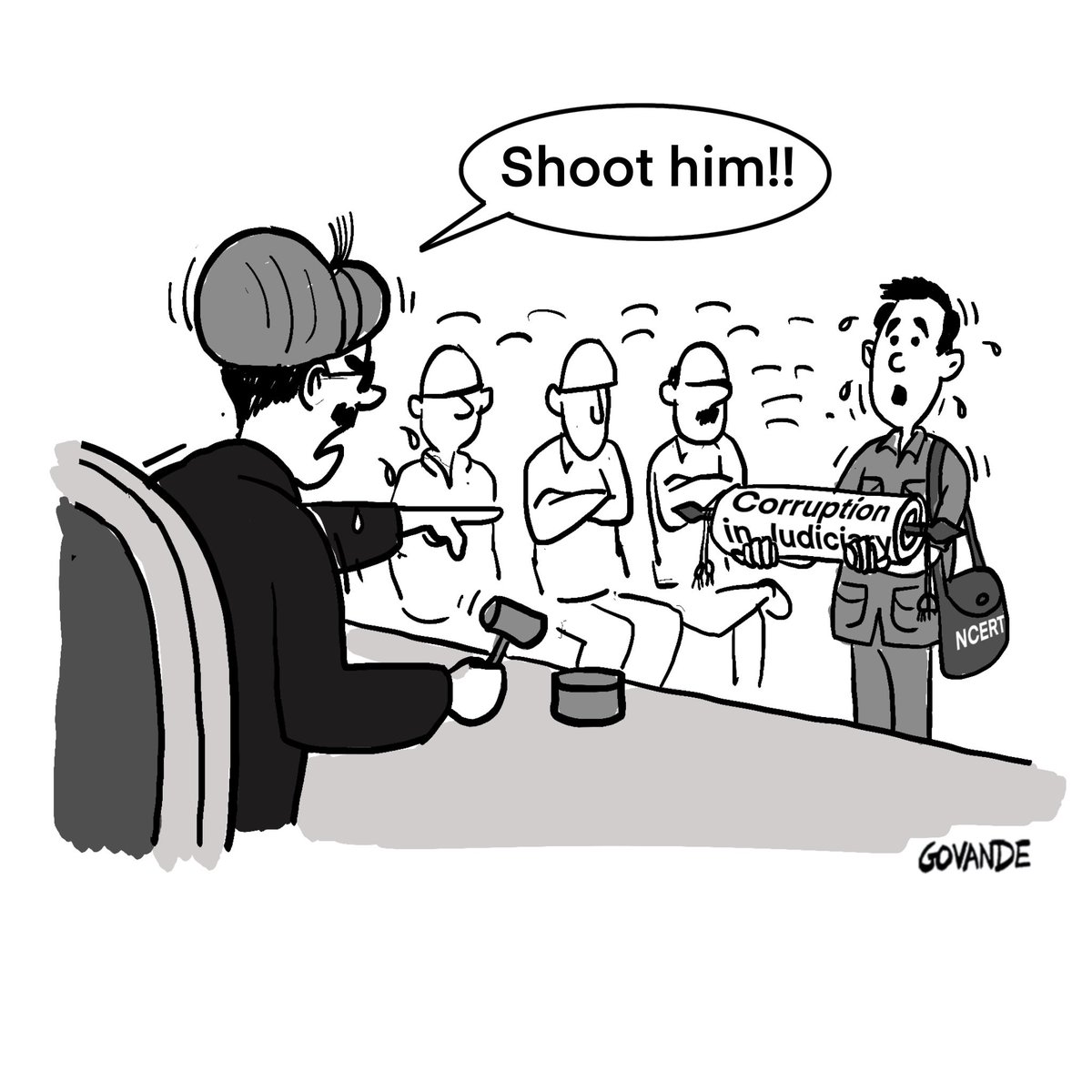 govandetoons's tweet photo. #NCERT #NCERTControversy #SupremeCourt #CorruptionInJudiciary https://t.co/t2zGK4qBi1