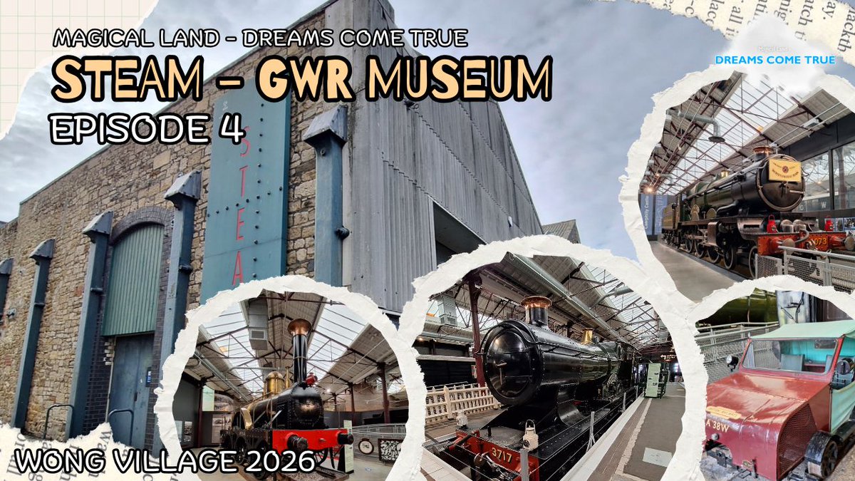 WongVillage's tweet photo. The fourth episode featuring STEAM - GWR Museum is out now!

The Great Western Railway was frequently mentioned alongside Duck's appearance in the series. Therefore, the GWR Museum in Swindon is definitely worth a visit to learn about the history and locomotives of the railway. https://t.co/ucDd6OOwJd