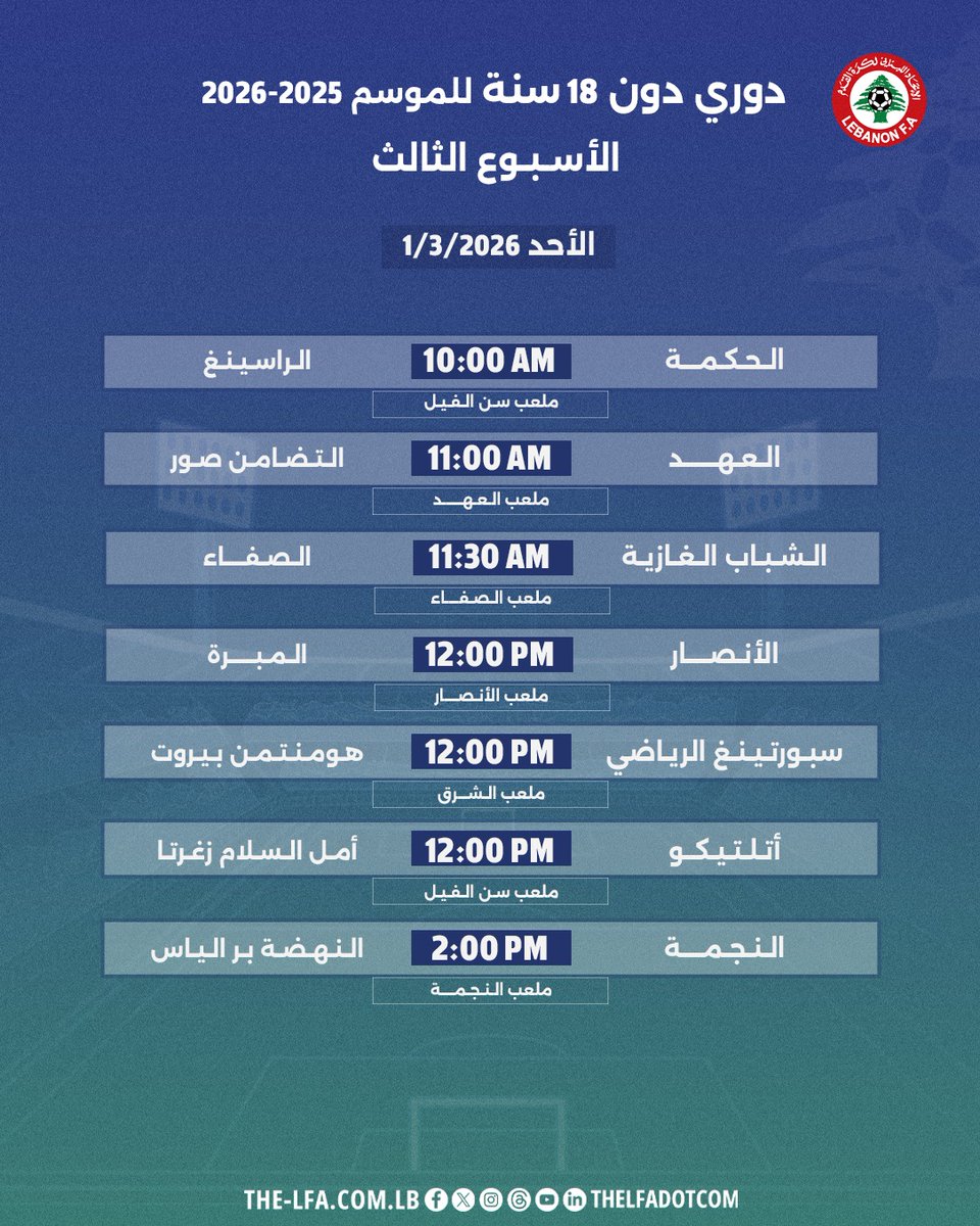 Lebanese Football Association tweet media