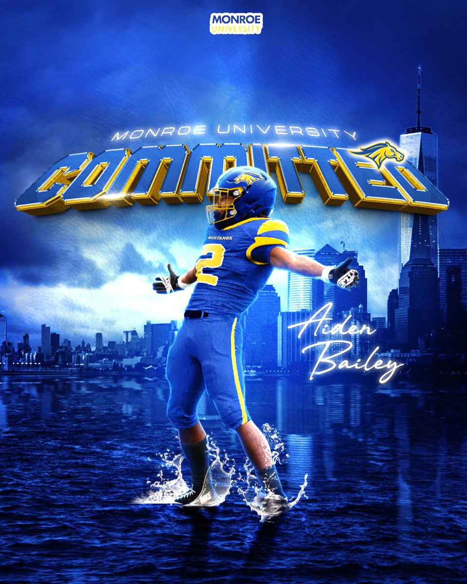 stuyfootball's tweet photo. Senior RB/LB @Aiden_BaileyRB has committed to @mjcmustangs We could not be happier for Aiden and his family.
#peglegs26
#processoverprize
#d2football https://t.co/9aTovxgOcW