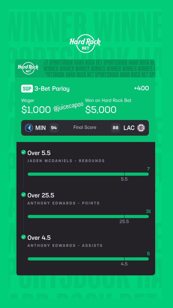 $1,000 to $5,000 ✅✅✅✅✅

DONT ASK ME WHY! WHY NOT?

$100 GIVEAWAY READY FOR A LUCKY FOLLOWER !🍀 ANNOUNCING WINNER MONDAY NIGHT! 🍀

TAG 10 FWENZ &amp; RT 

Anthony Edwards Jaden Mcdaniels