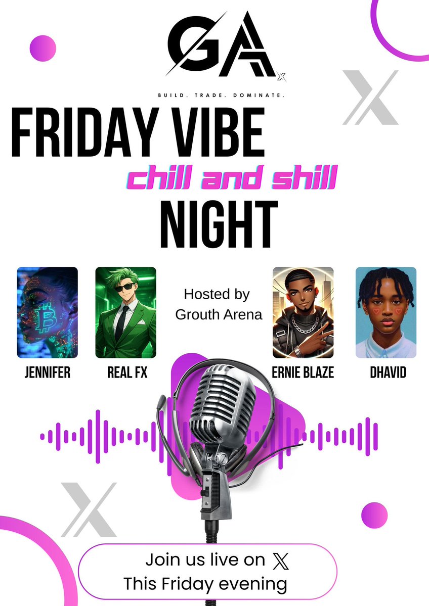 The week is over, but the grind never stops. We’re taking over X Spaces tonight to talk builds, bags, and the future of the space.

No gatekeeping. Just pure vibes, networking, and shill-time for your favorite projects.

📍 Where: Right here on X
⏰ When: This Friday Evening