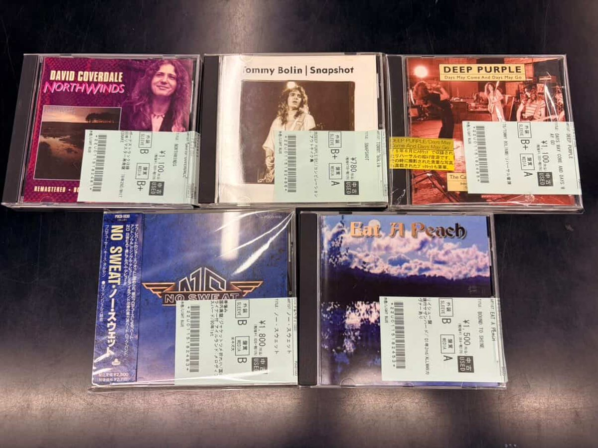 新着中古情報💿】 HARD ROCK/HEAVY METALの中古CDが、少量ですが40点